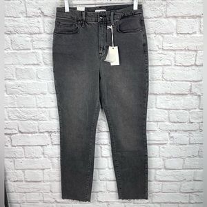 Good American Good Classic Raw Hem Slim Jeans Size 8/29